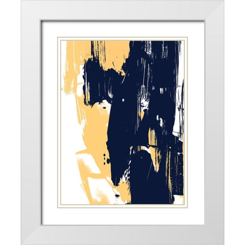 Monolith III White Modern Wood Framed Art Print with Double Matting by Vess, June Erica