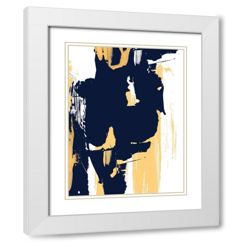 Monolith IV White Modern Wood Framed Art Print with Double Matting by Vess, June Erica
