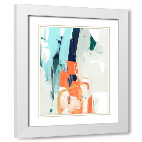 Graffiti Mambo I White Modern Wood Framed Art Print with Double Matting by Vess, June Erica