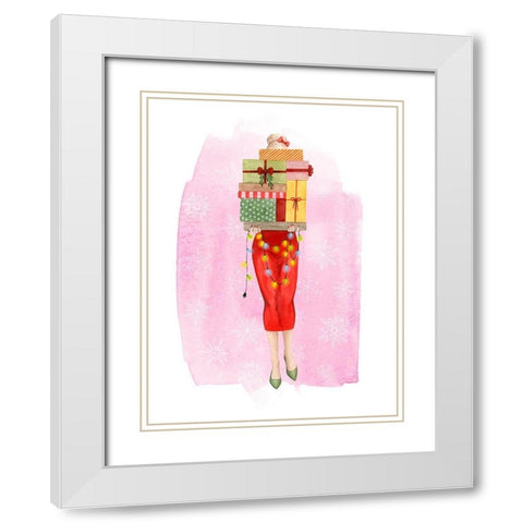 Mary Ann Bright I White Modern Wood Framed Art Print with Double Matting by Popp, Grace