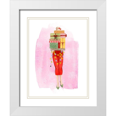 Mary Ann Bright I White Modern Wood Framed Art Print with Double Matting by Popp, Grace