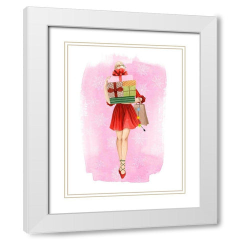 Mary Ann Bright II White Modern Wood Framed Art Print with Double Matting by Popp, Grace