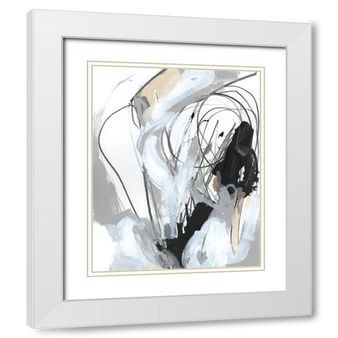 Tangled Threads II White Modern Wood Framed Art Print with Double Matting by Vess, June Erica