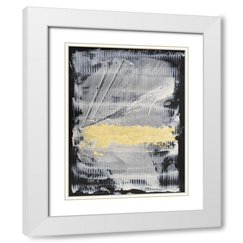Re-Vision I White Modern Wood Framed Art Print with Double Matting by Stramel, Renee W.