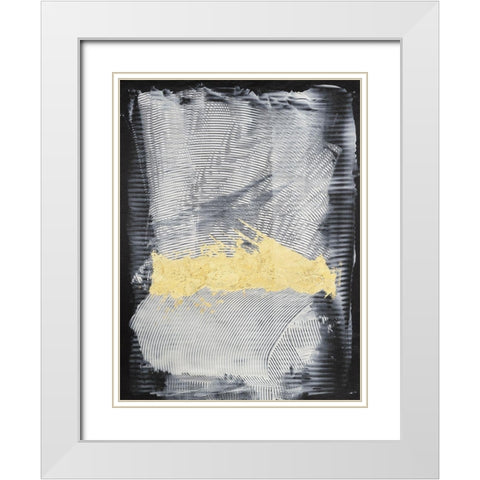 Re-Vision II White Modern Wood Framed Art Print with Double Matting by Stramel, Renee W.