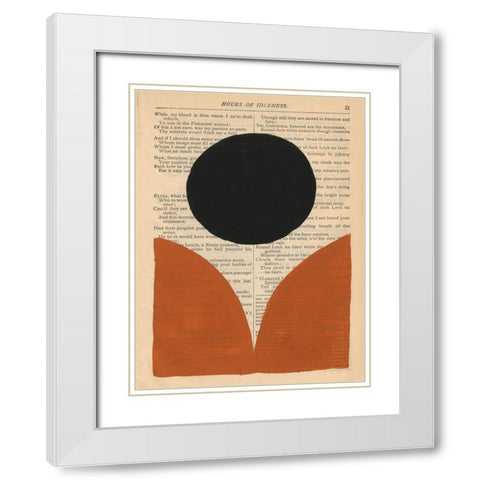 Modern Prose XI White Modern Wood Framed Art Print with Double Matting by Stramel, Renee W.