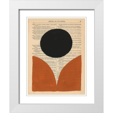 Modern Prose XI White Modern Wood Framed Art Print with Double Matting by Stramel, Renee W.