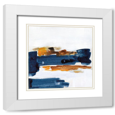 Going Home I White Modern Wood Framed Art Print with Double Matting by Combs, Joyce