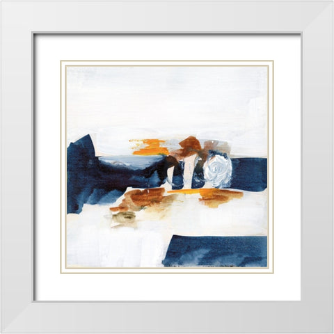 Going Home II White Modern Wood Framed Art Print with Double Matting by Combs, Joyce
