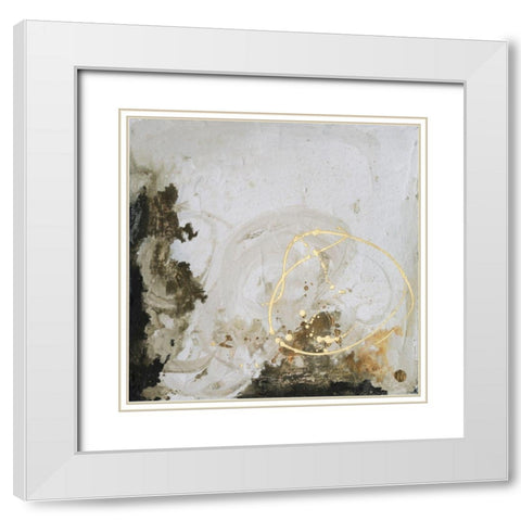 Friendship II White Modern Wood Framed Art Print with Double Matting by Combs, Joyce