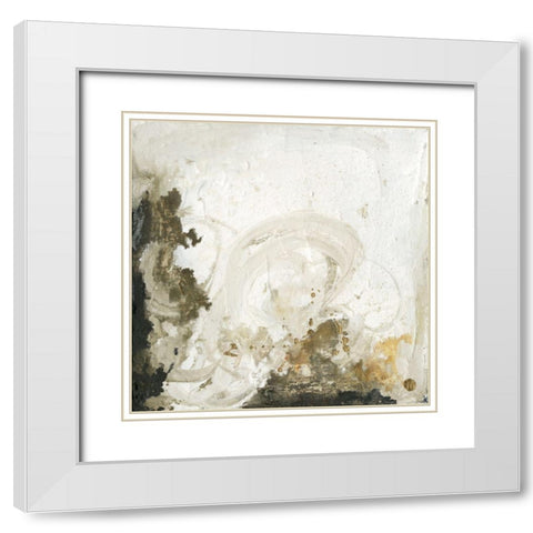 Friendship II White Modern Wood Framed Art Print with Double Matting by Combs, Joyce