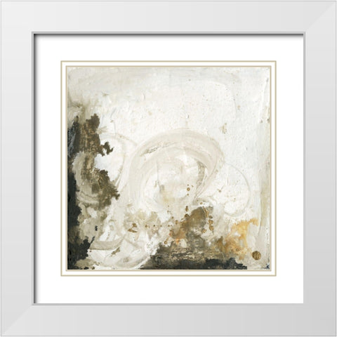 Friendship II White Modern Wood Framed Art Print with Double Matting by Combs, Joyce