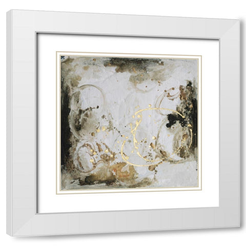 Friendship III White Modern Wood Framed Art Print with Double Matting by Combs, Joyce