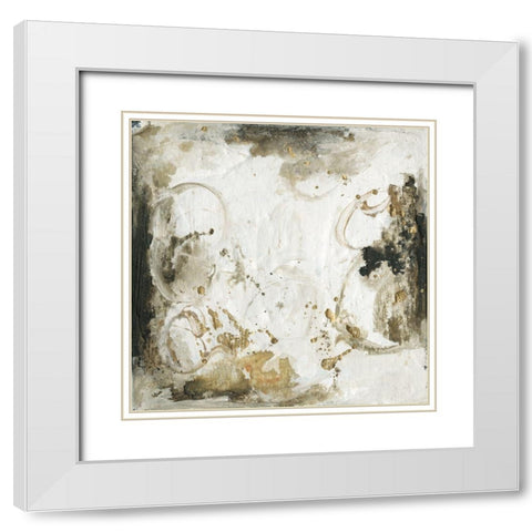 Friendship III White Modern Wood Framed Art Print with Double Matting by Combs, Joyce