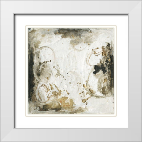 Friendship III White Modern Wood Framed Art Print with Double Matting by Combs, Joyce