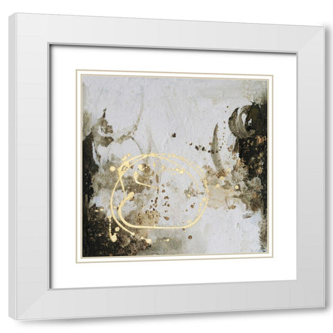 Friendship IV White Modern Wood Framed Art Print with Double Matting by Combs, Joyce