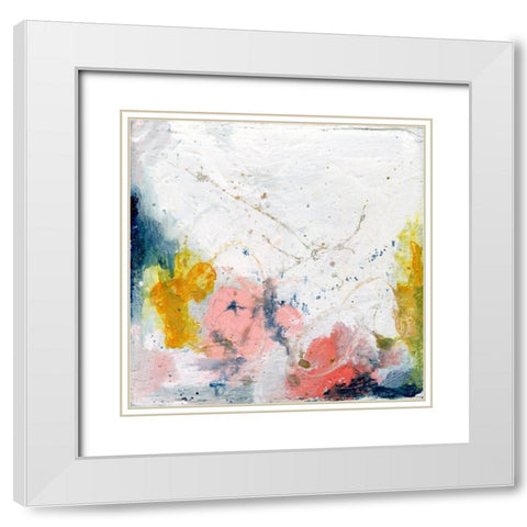 Pastel Fantasy I White Modern Wood Framed Art Print with Double Matting by Combs, Joyce