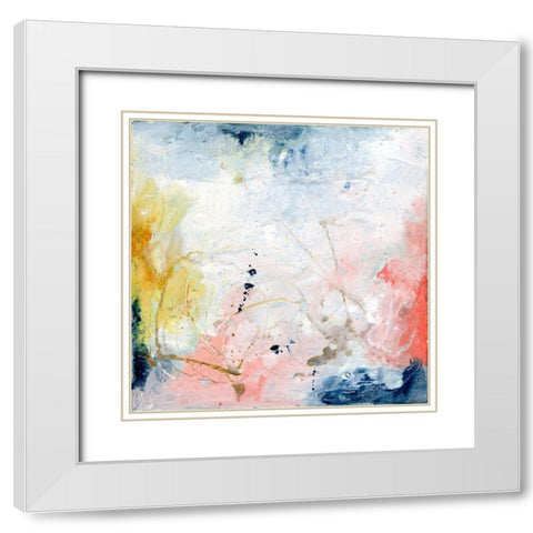 Pastel Fantasy II White Modern Wood Framed Art Print with Double Matting by Combs, Joyce