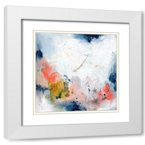Pastel Fantasy III White Modern Wood Framed Art Print with Double Matting by Combs, Joyce