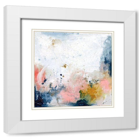 Pastel Fantasy IV White Modern Wood Framed Art Print with Double Matting by Combs, Joyce