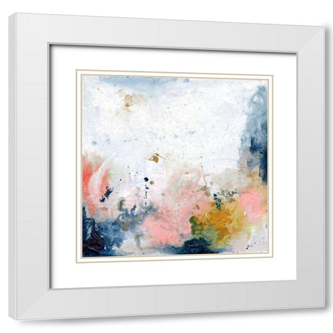 Pastel Fantasy IV White Modern Wood Framed Art Print with Double Matting by Combs, Joyce