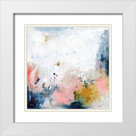 Pastel Fantasy IV White Modern Wood Framed Art Print with Double Matting by Combs, Joyce