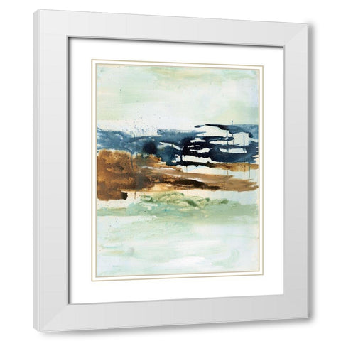 Northern Spring II White Modern Wood Framed Art Print with Double Matting by Combs, Joyce