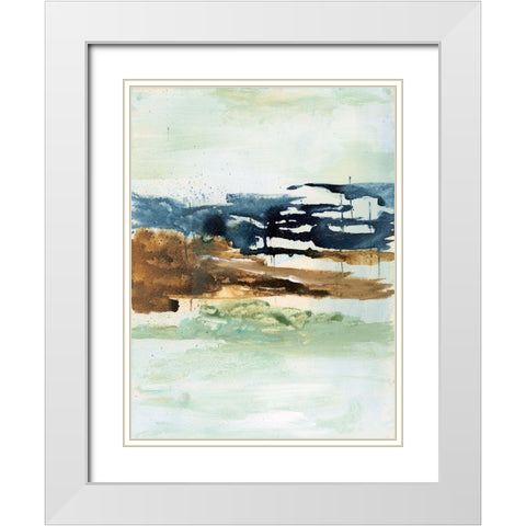 Northern Spring II White Modern Wood Framed Art Print with Double Matting by Combs, Joyce