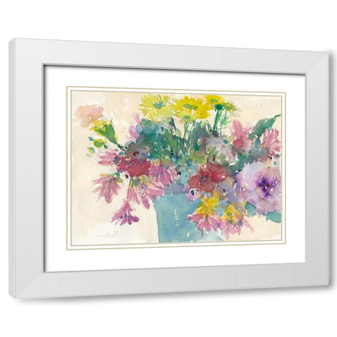 Summer Planter I White Modern Wood Framed Art Print with Double Matting by Dixon, Samuel