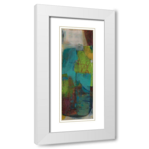 Nisus III White Modern Wood Framed Art Print with Double Matting by Jachimiec, Sue