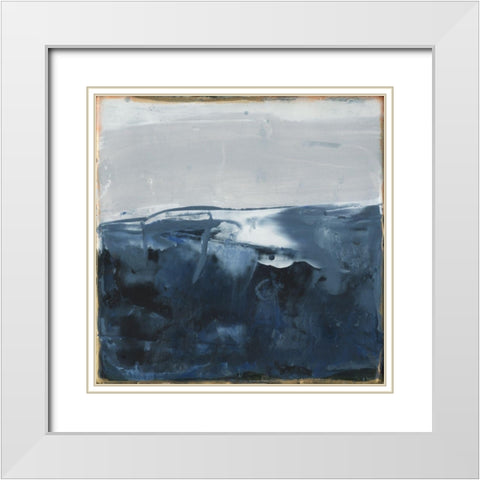 Smirr I White Modern Wood Framed Art Print with Double Matting by Jachimiec, Sue