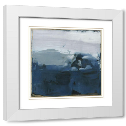 Smirr II White Modern Wood Framed Art Print with Double Matting by Jachimiec, Sue