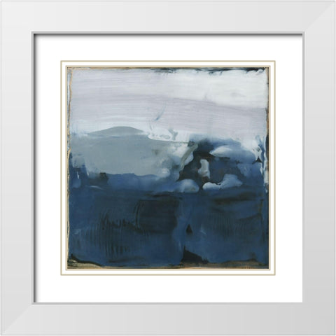 Smirr II White Modern Wood Framed Art Print with Double Matting by Jachimiec, Sue