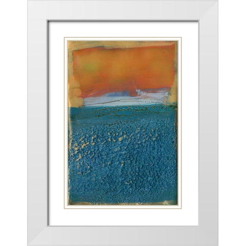 Skite I White Modern Wood Framed Art Print with Double Matting by Jachimiec, Sue