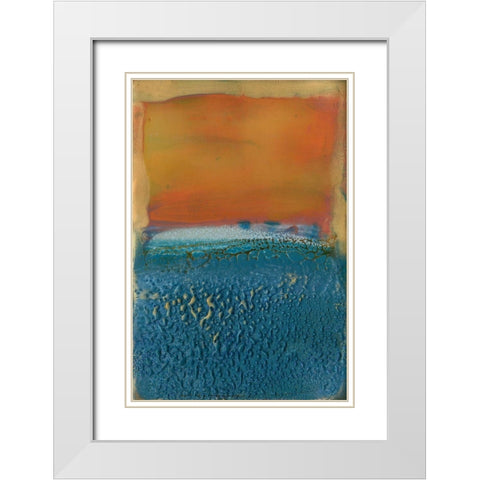 Skite II White Modern Wood Framed Art Print with Double Matting by Jachimiec, Sue