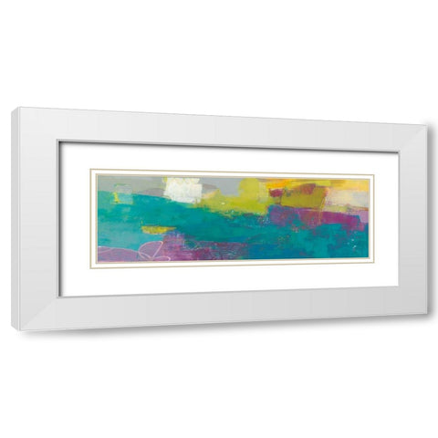 Loop II White Modern Wood Framed Art Print with Double Matting by Jachimiec, Sue