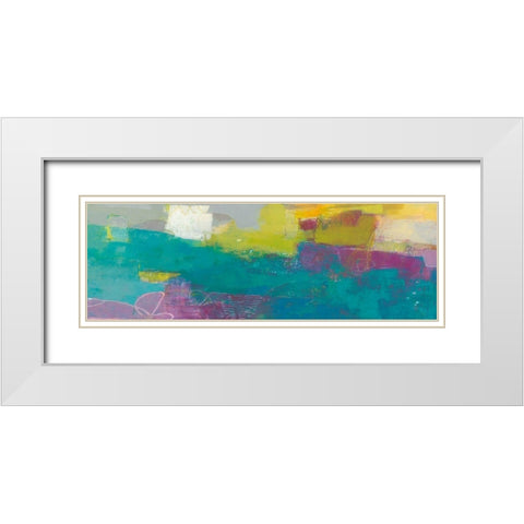 Loop II White Modern Wood Framed Art Print with Double Matting by Jachimiec, Sue