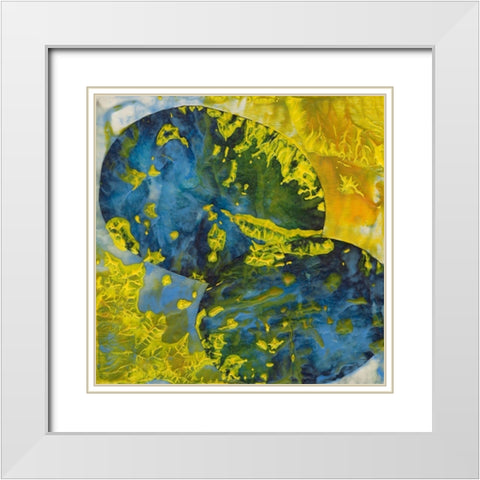 Hot Tropic II White Modern Wood Framed Art Print with Double Matting by Stramel, Renee W.