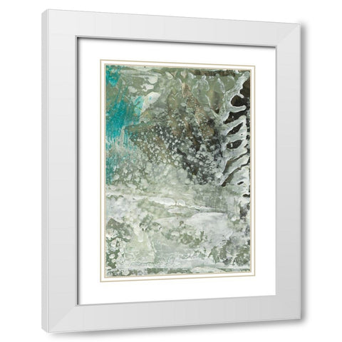 Salt Water II White Modern Wood Framed Art Print with Double Matting by Stramel, Renee W.