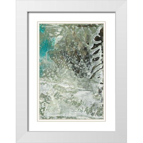 Salt Water II White Modern Wood Framed Art Print with Double Matting by Stramel, Renee W.