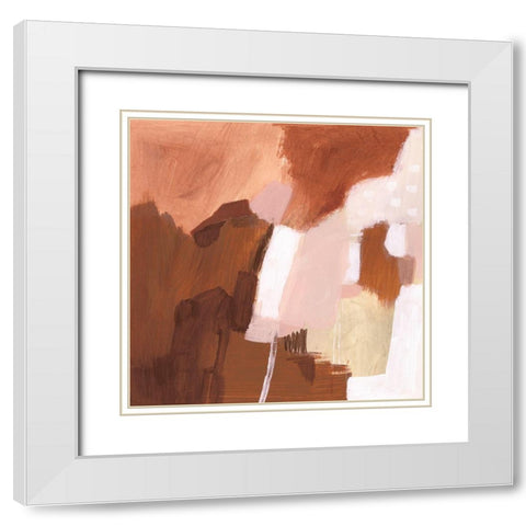 Cocoa I White Modern Wood Framed Art Print with Double Matting by Borges, Victoria