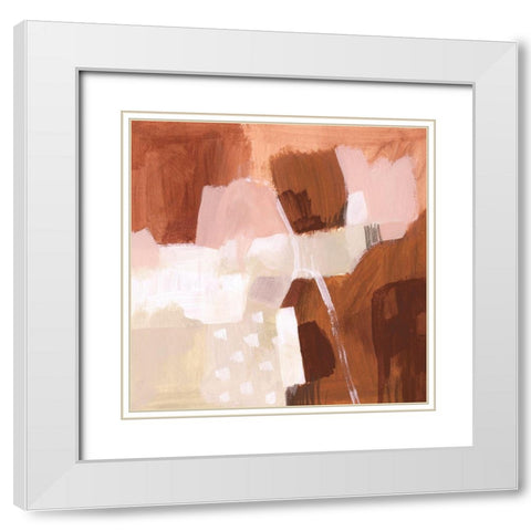 Cocoa II White Modern Wood Framed Art Print with Double Matting by Borges, Victoria
