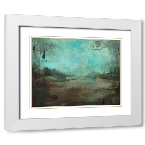 Bayou Lafourche I White Modern Wood Framed Art Print with Double Matting by Green, Jacob