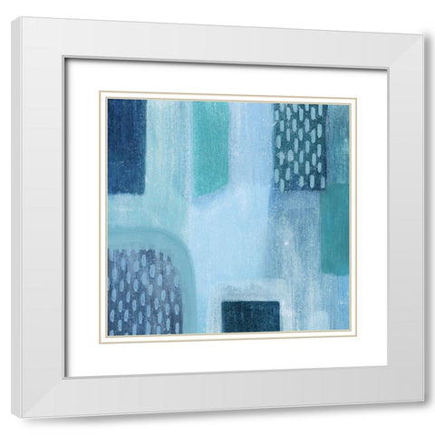 Waterfall Whisper I White Modern Wood Framed Art Print with Double Matting by Popp, Grace