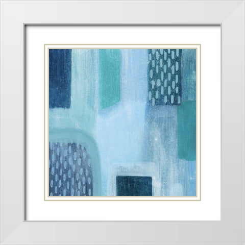 Waterfall Whisper I White Modern Wood Framed Art Print with Double Matting by Popp, Grace
