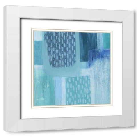 Waterfall Whisper III White Modern Wood Framed Art Print with Double Matting by Popp, Grace