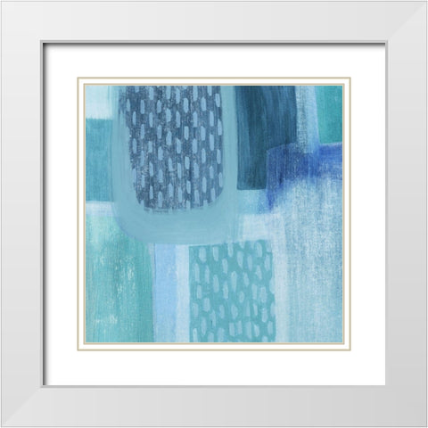 Waterfall Whisper III White Modern Wood Framed Art Print with Double Matting by Popp, Grace