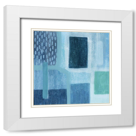 Waterfall Whisper IV White Modern Wood Framed Art Print with Double Matting by Popp, Grace