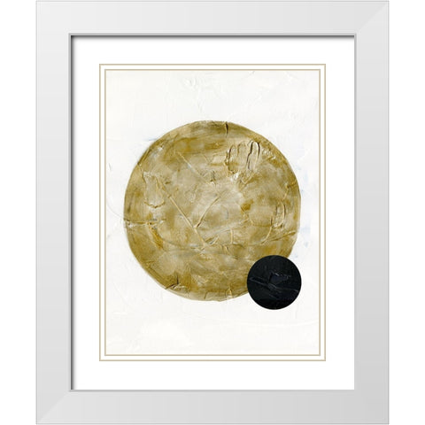 Scandinavian Moon II White Modern Wood Framed Art Print with Double Matting by Green, Jacob