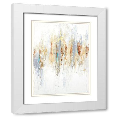 Neutros II White Modern Wood Framed Art Print with Double Matting by Herrera, Leticia